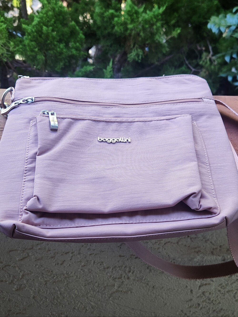 baggallini Blush Crossbody Bag - Lightweight Everyday Organizer